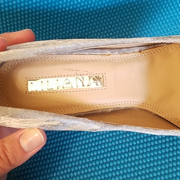 Velvet Purply Gray Stilettos - Picture 10 of 10